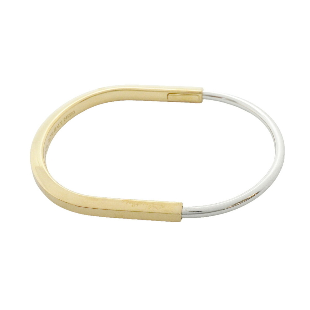 Tiffany & Co. Rock Narrow Bangle, 18K Yellow Gold (KYG), White (18KWG), Ladies'.
